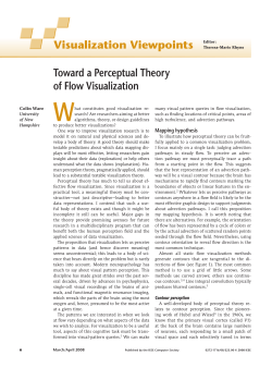 Toward a Perceptual Theory of Flow Visualization