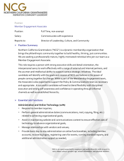 Sample Worksheet - Southern California Grantmakers