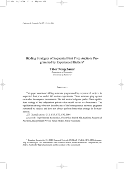 Bidding Strategies of Sequential First Price Auctions Pro