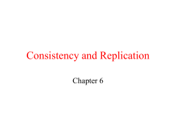 Consistency and Replication