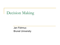 Decision Making