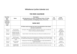 Public Rides Calendar