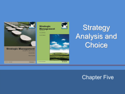 Strategy-Formulation Analytical Framework Internal Factor