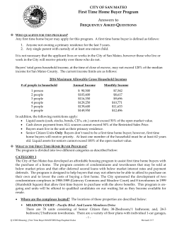First Time Home Buyer Program Answers to