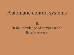 Automatic Control System