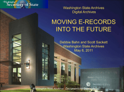 RCRDS 11 Moving E-Records Into the Future