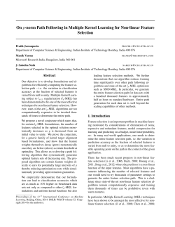 On p-norm Path Following in Multiple Kernel