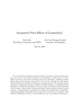 Asymmetric Price Effects of Competition