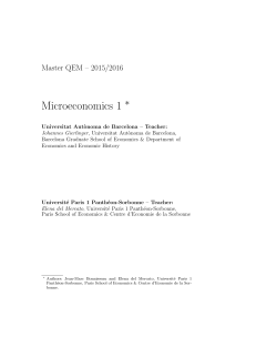 Microeconomics 1