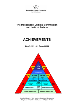 IJC Achievements 2001 - Office of the High Representative