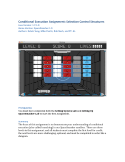SpaceSmasher Level 1 Assignment