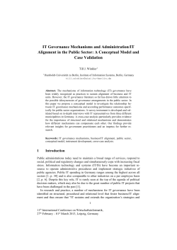 IT Governance Mechanisms and Administration/IT Alignment in the
