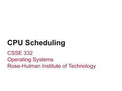 CPU Scheduling - Rose