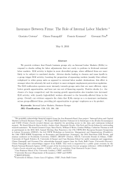 (Why) Are Internal Labor Markets Active in French Business Groups?