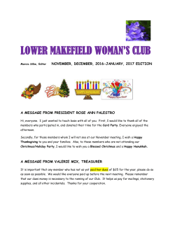 November/January 2017 - Lower Makefield Woman`s Club