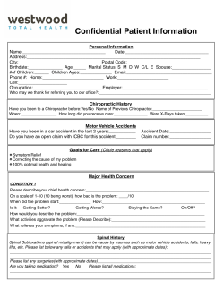 np intake form - Westwood Total Health