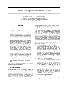 Coevolutionary Dynamics in a Minimal Substrate