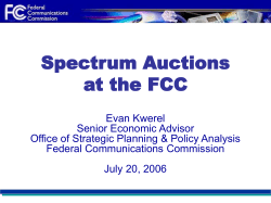 Evan Kwerel, Federal Communications Commission