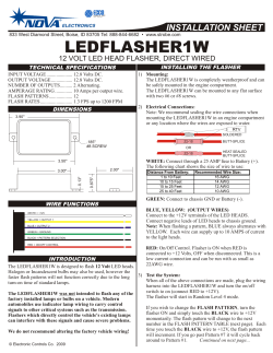 LED Flasher Install Manual