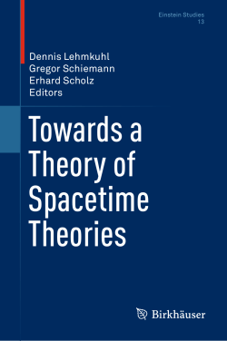 Towards a Theory of Spacetime Theories