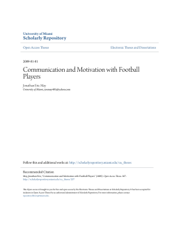Communication and Motivation with Football Players
