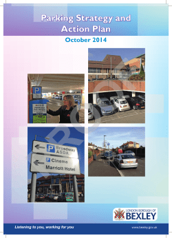 Parking Strategy and Action Plan 2014