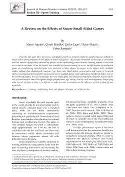 A Review on the Effects of Soccer Small-Sided Games