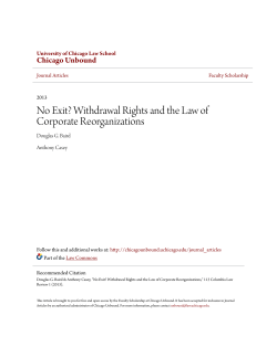 No Exit? Withdrawal Rights and the Law of
