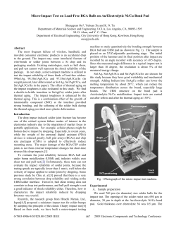 Micro-Impact Test on Lead-Free BGA Balls on Au/Electrolytic Ni/Cu
