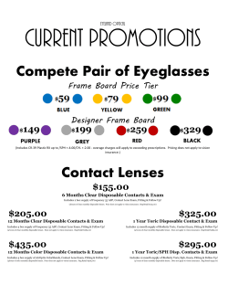 Contact Lenses Compete Pair of Eyeglasses