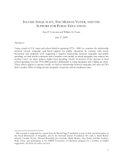 income inequality, the median voter, and the support for public