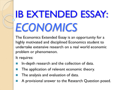 ib extended essay economics