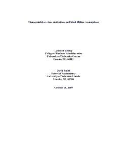 Managerial discretion, motivation, and accuracy of stock option