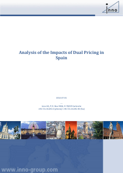 Analysis of the Impacts of Dual Pricing in Spain