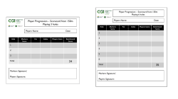 Player Progression Scorecards CGI