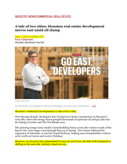 A tale of two cities: Houston real estate development moves east