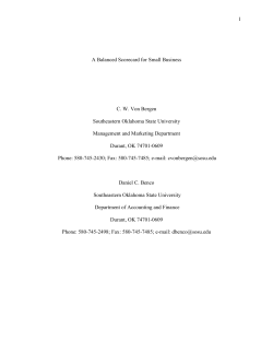 Balanced Scorecard for Small Business - Pc