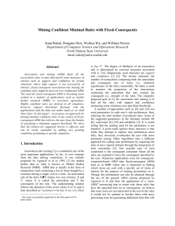 Mining Confident Minimal Rules with Fixed-Consequents