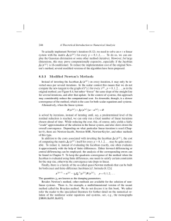 8.3.3 Modified Newton`s Methods