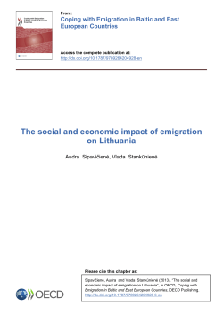 The social and economic impact of emigration on Lithuania