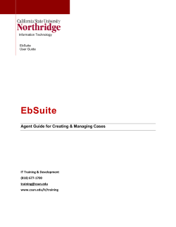 EbSuite - California State University, Northridge