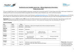 Athlete Registration Form