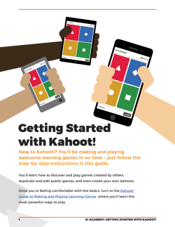 Getting Started with Kahoot!