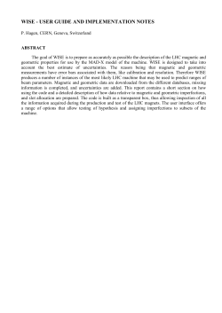 4.3 WISE output format for geometry errors