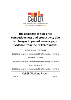 The response of non-price competitiveness and productivity due to