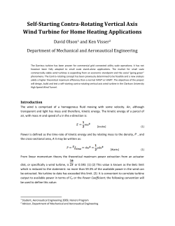 Self-Starting Contra-Rotating Vertical Axis Wind Turbine for Home