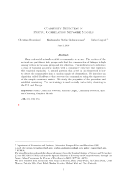 Community Detection in Partial Correlation Network Models