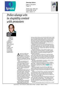 Police always win in stupidity contest with protesters