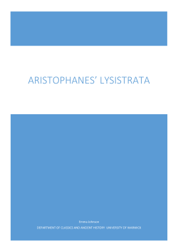 Aristophanes* Lysistrata