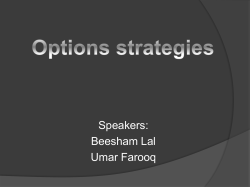 Strategies with Options